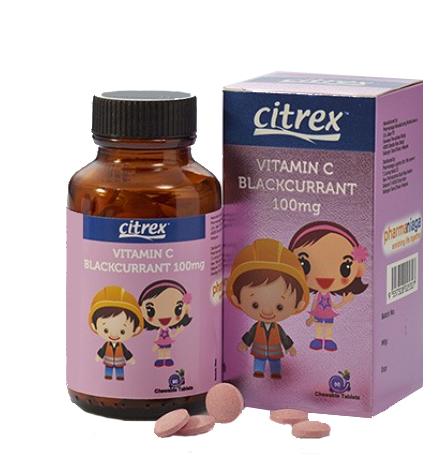 Citrex Vitamin C 100mg (Blackcurrant)
